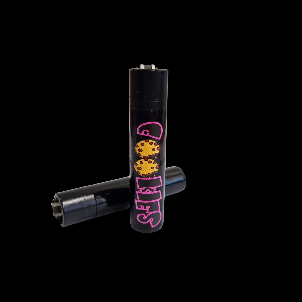 Custom Clipper bedrucken, Feuerzeug Schwarz