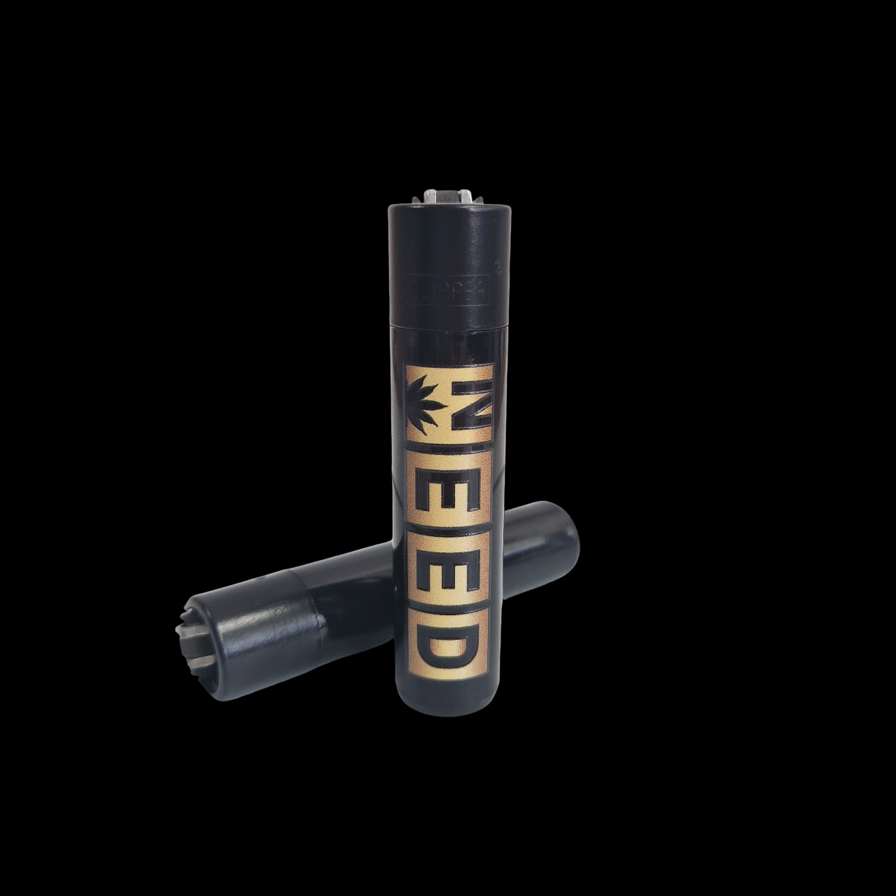 Custom Clipper bedrucken, Feuerzeug Schwarz