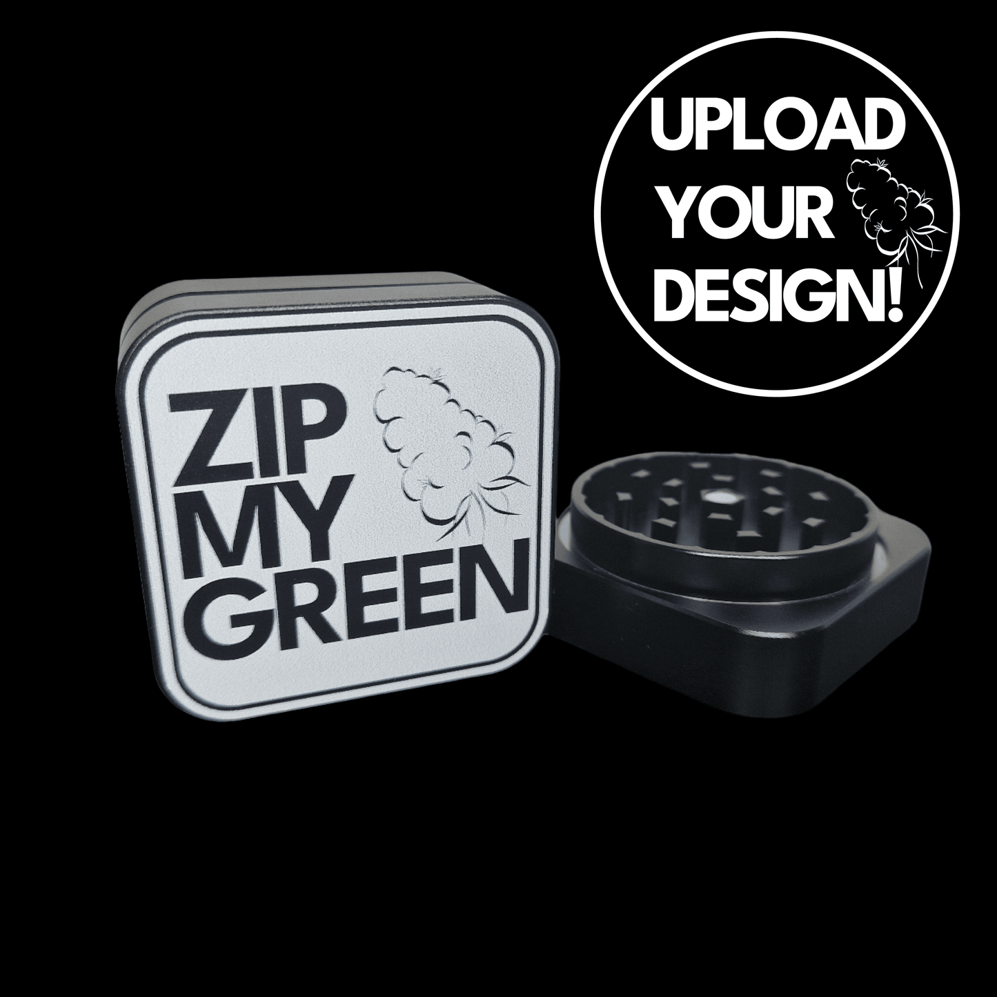 Custom Aluminium Grinder bedrucken