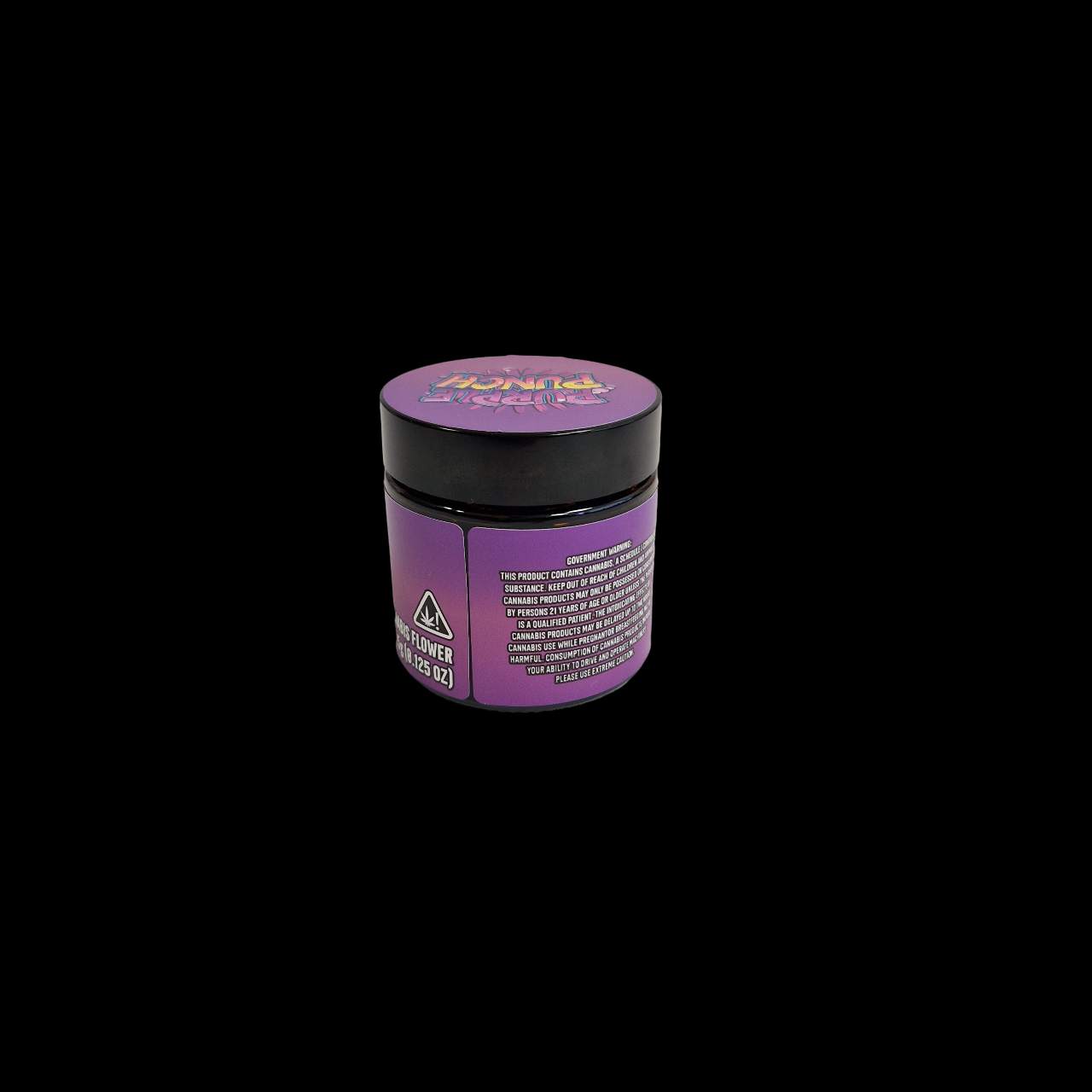 Designtes Glas 60ml (3,5g) mit Labels - Purple Punch