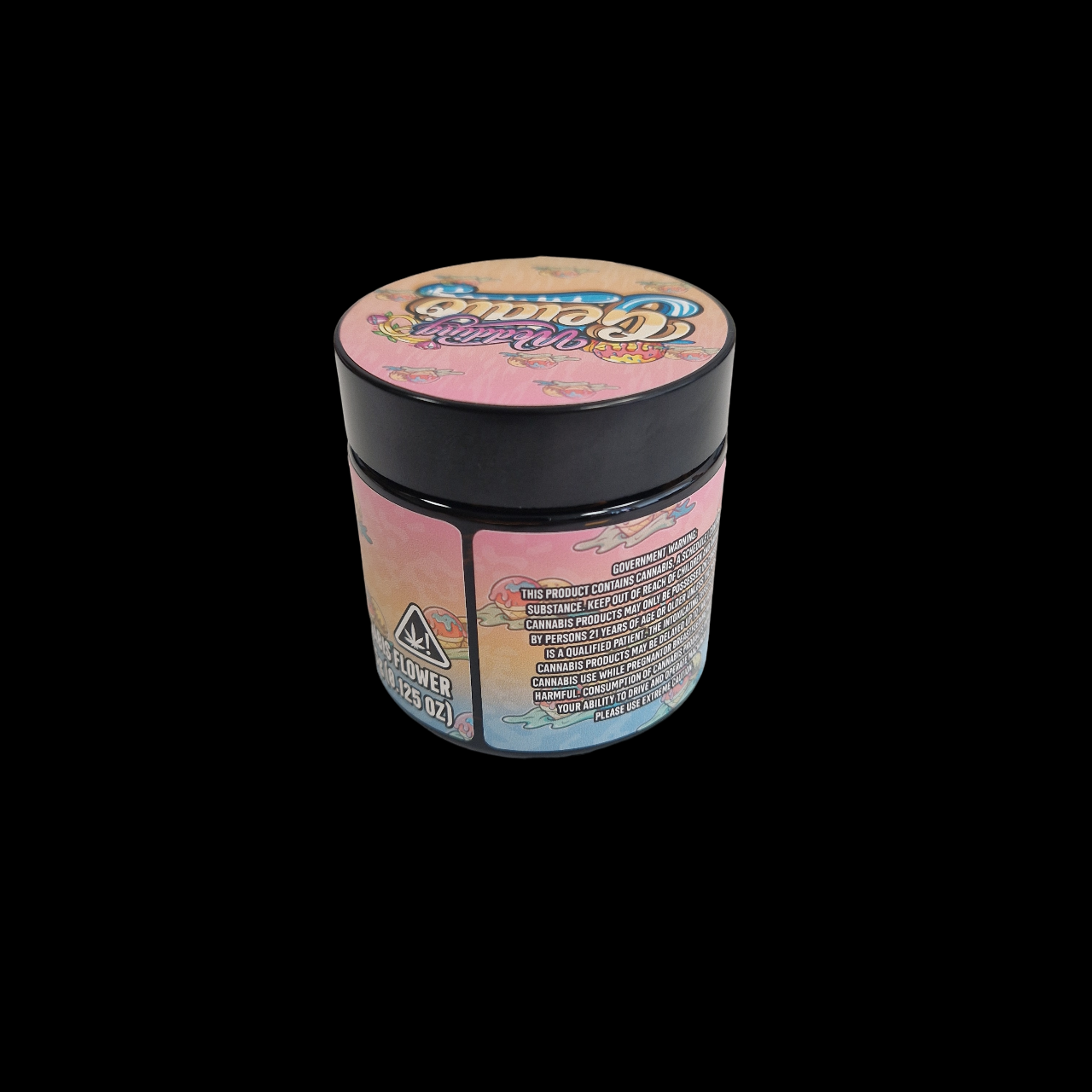 Designtes Glas 60ml (3,5g) mit Labels - Wedding Gelato