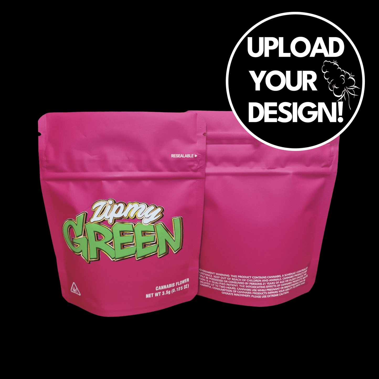 Custom Cali Bags Soft Touch 3.5g (Stickers)