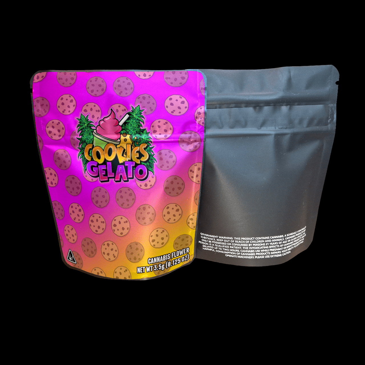 Designed Mylar Bags - Cookies Gelato