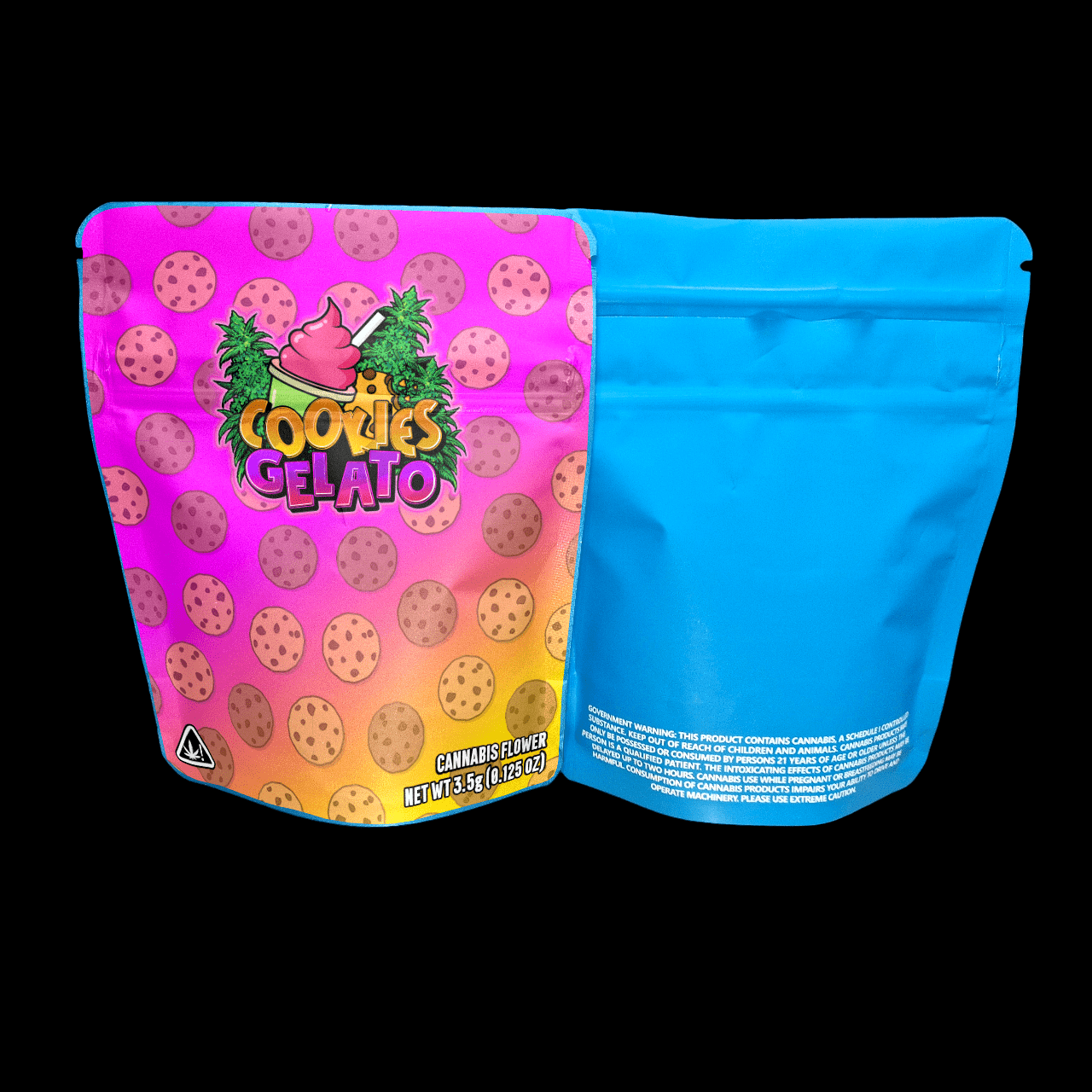 Designed Mylar Bags - Cookies Gelato