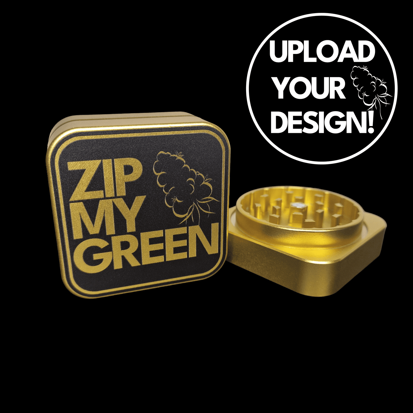 Custom Aluminium Grinder bedrucken
