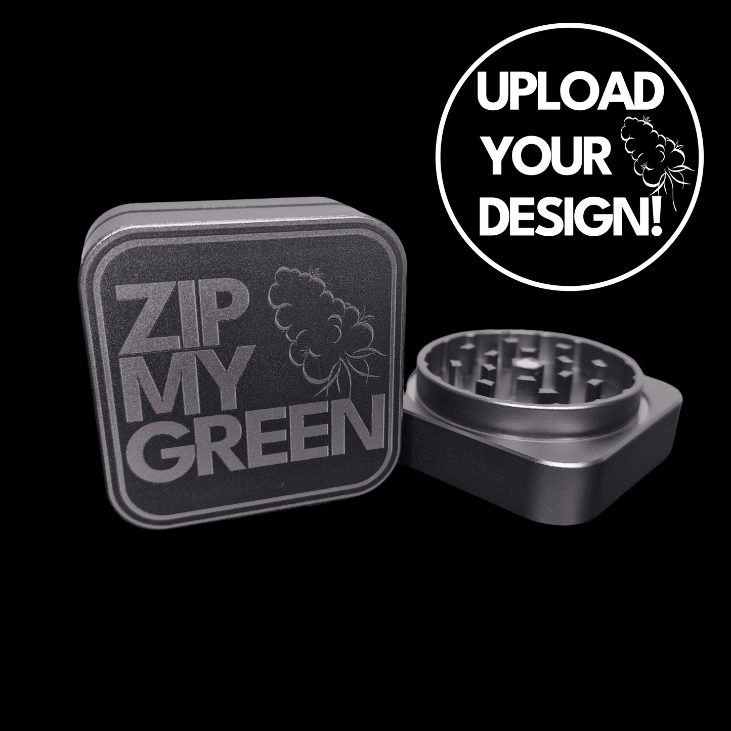 Custom Aluminium Grinder bedrucken