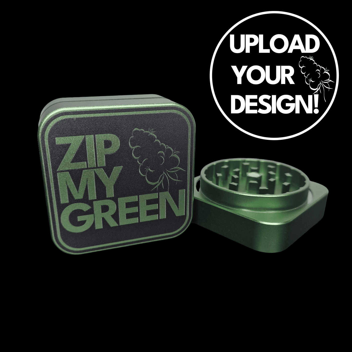 Custom Aluminium Grinder bedrucken