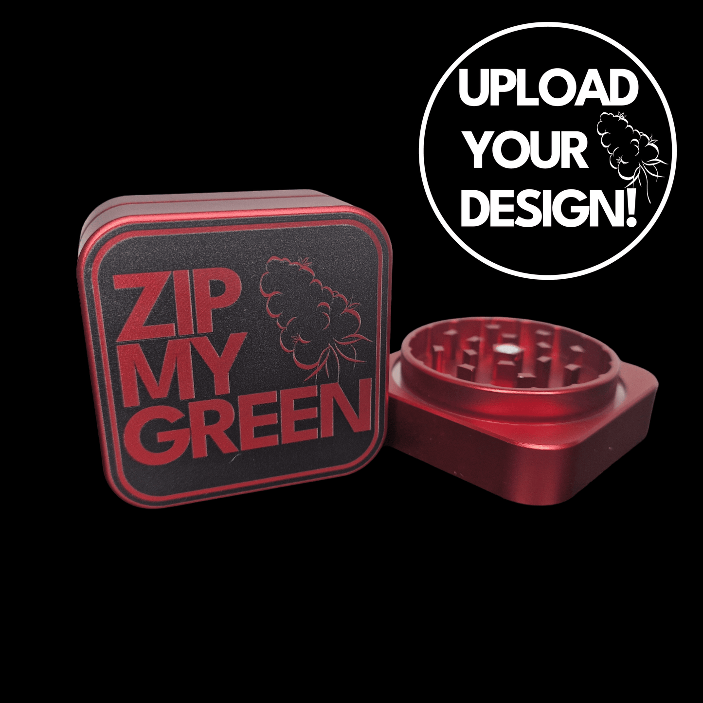 Custom Aluminium Grinder bedrucken