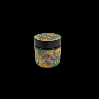 60ml Braunglas, Amber jar, amber jars, 60ml amber jars, verpackung, designtes glas, Pineapple Kush