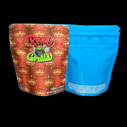 Designed Mylar Bags - Royal Gorilla