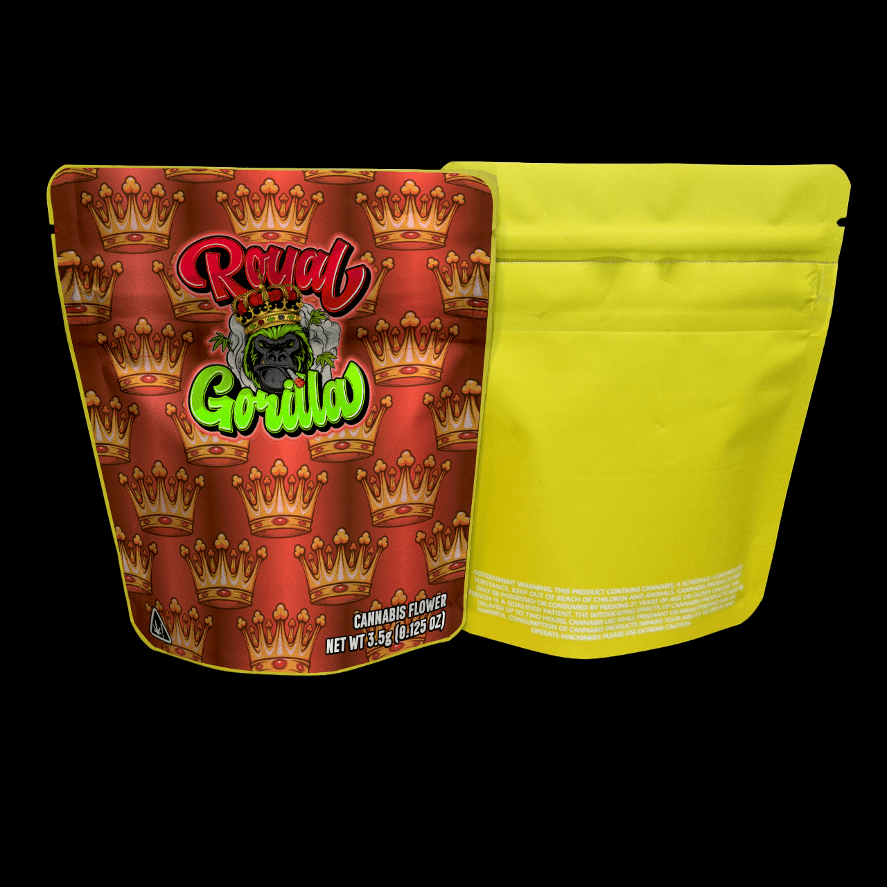 Designed Mylar Bags - Royal Gorilla