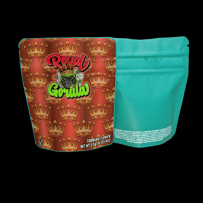 Designed Mylar Bags - Royal Gorilla
