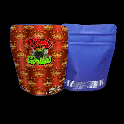 Designed Mylar Bags - Royal Gorilla