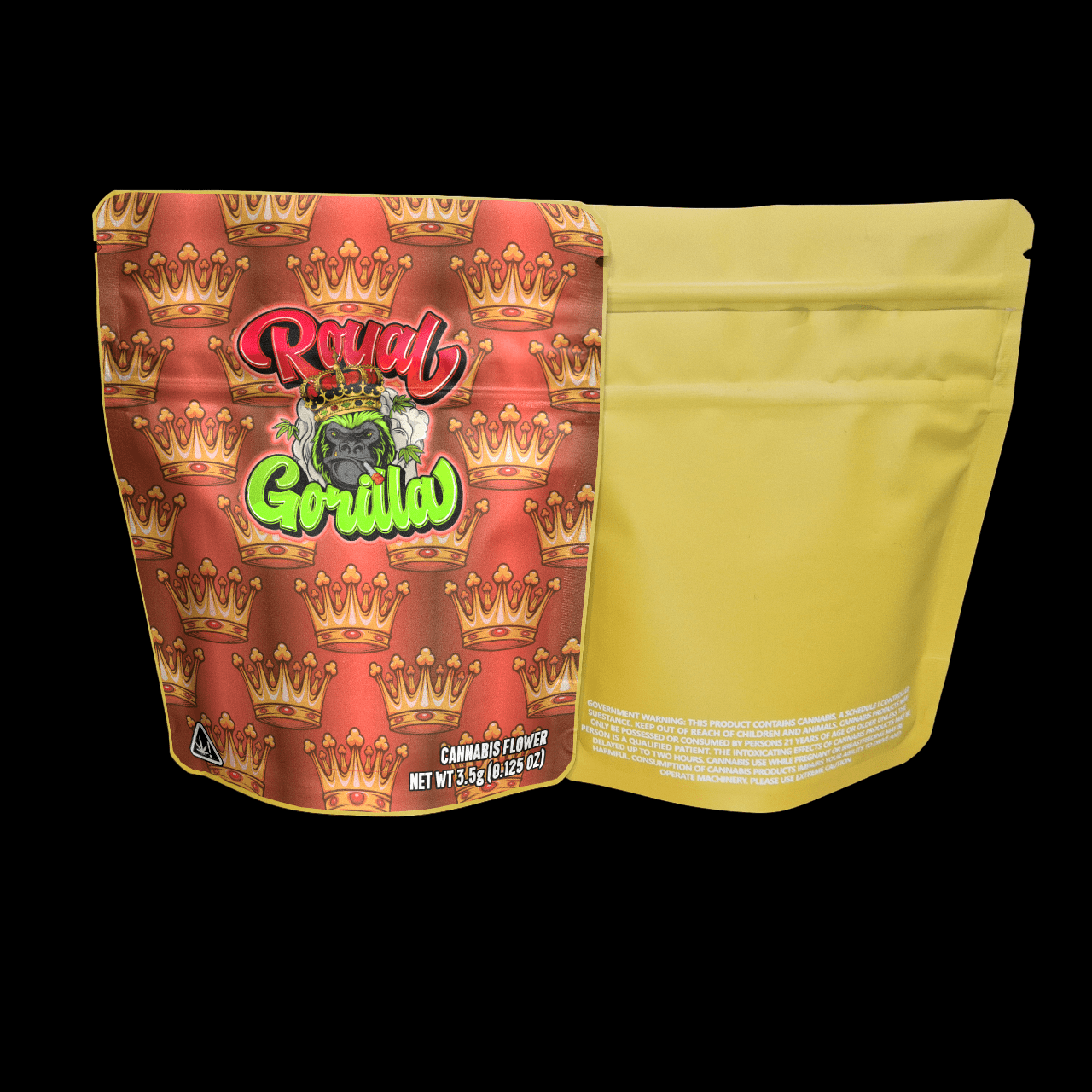 Designed Mylar Bags - Royal Gorilla