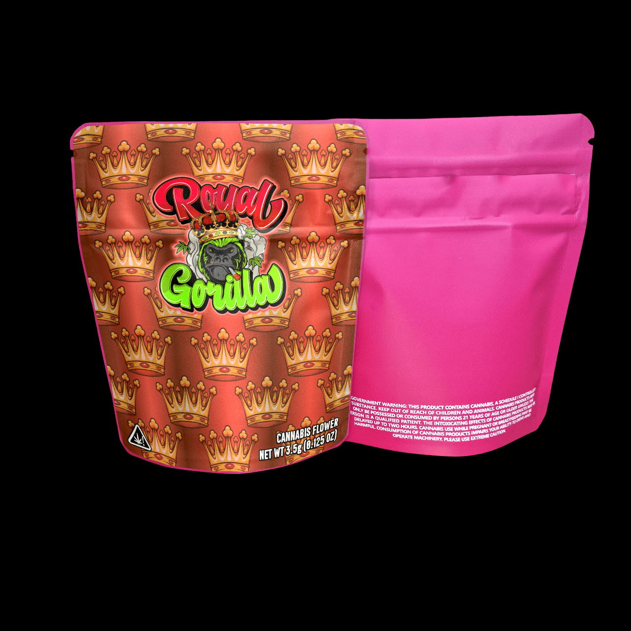 Designed Mylar Bags - Royal Gorilla