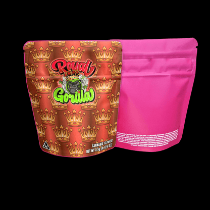 Designed Mylar Bags - Royal Gorilla