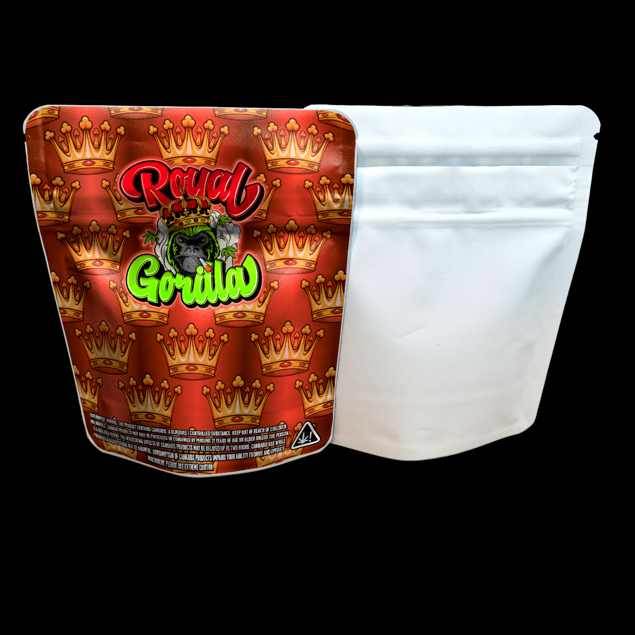 Designed Mylar Bags - Royal Gorilla