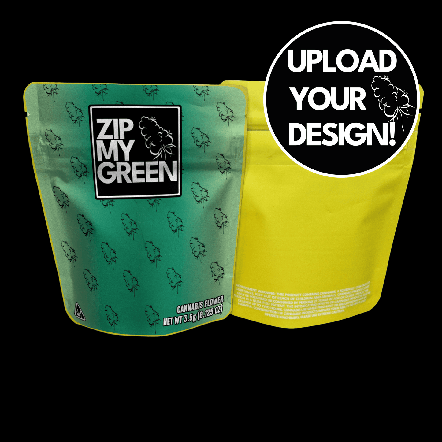 Custom Cali & Mylar Bags Soft Touch 3,5g (Sticker)