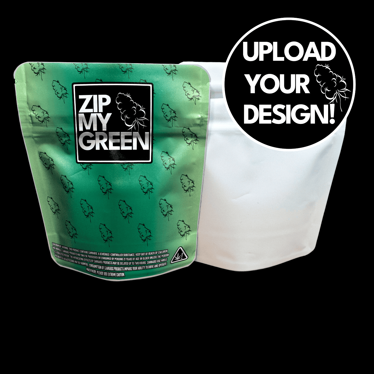 Custom Cali & Mylar Bags Soft Touch 3,5g (Sticker)